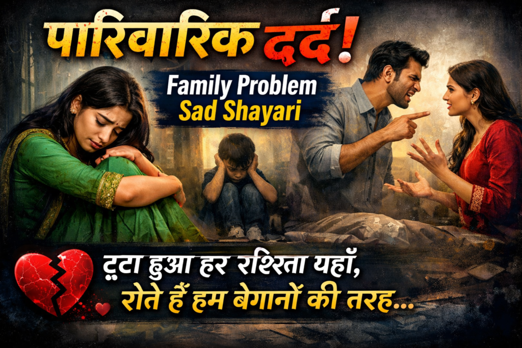 Family Problem Sad Shayari