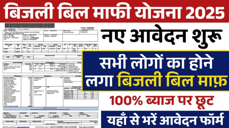 Bijli Bill Mafi Scheme 2025 Overview