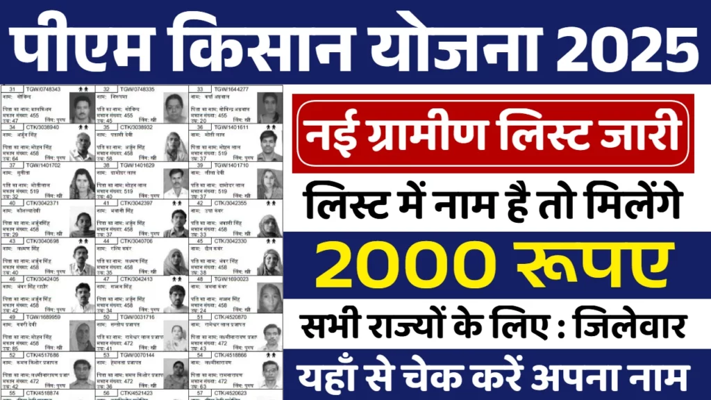 PM Kisan Yojana Gramin List 2026